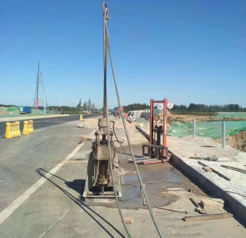 巧家公路高聚物注浆加固
